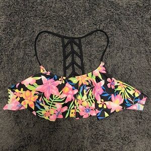 VS PINK | Ladderback Flounce Swim Top